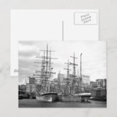 East River Ships, 1900 Briefkaart (Voorkant / Achterkant)