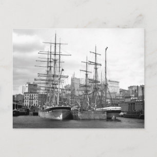 East River Ships, 1900 Briefkaart