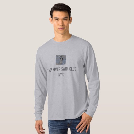 East River Swim Club NYC Long Sleeve T-Shirt (Voorkant volledig)