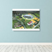 East Rock Park Uitzicht van de Pardee Roos Garden Canvas Afdruk (Insitu (Houten vloer))
