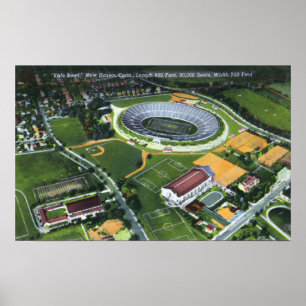 East Rock Park Uitzicht van de Pardee Roos Garden Poster