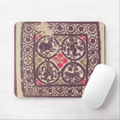 East Roman Empire tapestry met wild beest Muismat (Met muis)