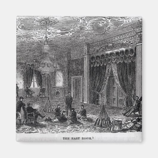 East Room of the White House Tijdens de Burgerlijk Magneet (Voorkant)