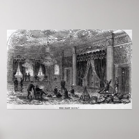 East Room of the White House Tijdens de Burgerlijk Poster (Voorkant)