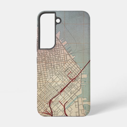 East San Francisco Topographic Map Samsung Galaxy Hoesje (Achterkant)