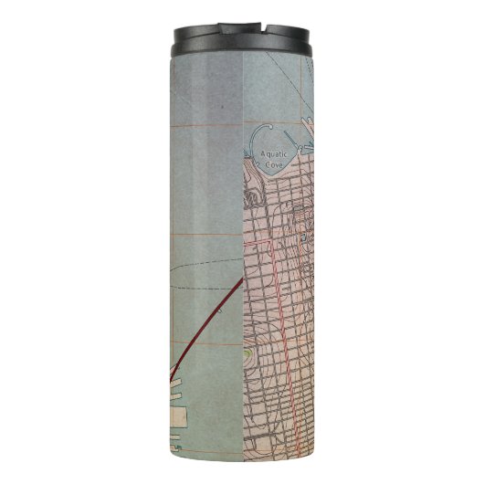 East San Francisco Topographic Map Thermosbeker (Achterkant)