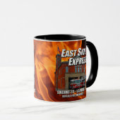 East Side Express Ringer Mok (Flames) (Voorkant rechts)