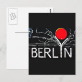 East Side Gallery, Berlin Wall, Barbed Wire/Red Su Briefkaart (Voorkant / Achterkant)