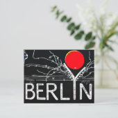 East Side Gallery, Berlin Wall, Barbed Wire/Red Su Briefkaart (Staand voorkant)