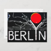 East Side Gallery, Berlin Wall, Barbed Wire/Red Su Briefkaart (Voorkant / Achterkant)