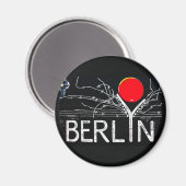 East Side Gallery, Berlin Wall, Barbed Wire/Red Su Magneet (Voorkant / Achterkant)