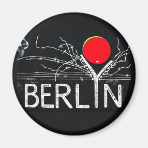 East Side Gallery, Berlin Wall, Barbed Wire/Red Su Magneet