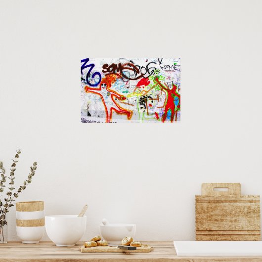 East Side Gallery, Berlin Wall, Graffiti (2) Poster (Keuken)