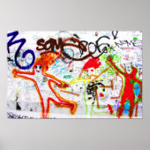 East Side Gallery, Berlin Wall, Graffiti (2) Poster (Voorkant)