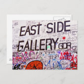 East Side Gallery, Berlin Wall, Graffiti Briefkaart (Voorkant / Achterkant)