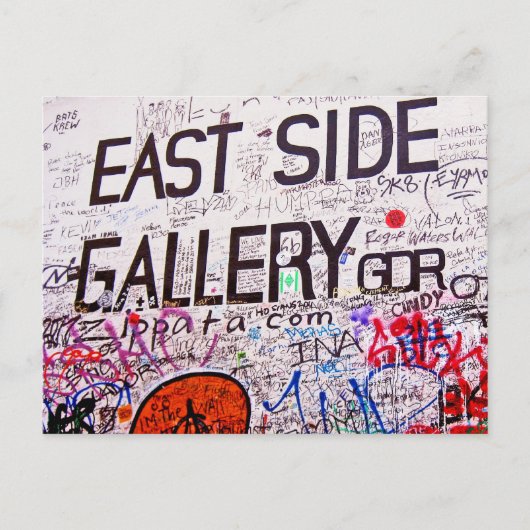 East Side Gallery, Berlin Wall, Graffiti Briefkaart (Voorkant)