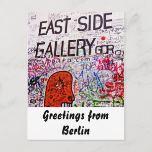 East Side Gallery, Berlin Wall, Graffiti Briefkaart