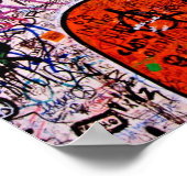 East Side Gallery, Berlin Wall, Graffiti Poster (Hoek)