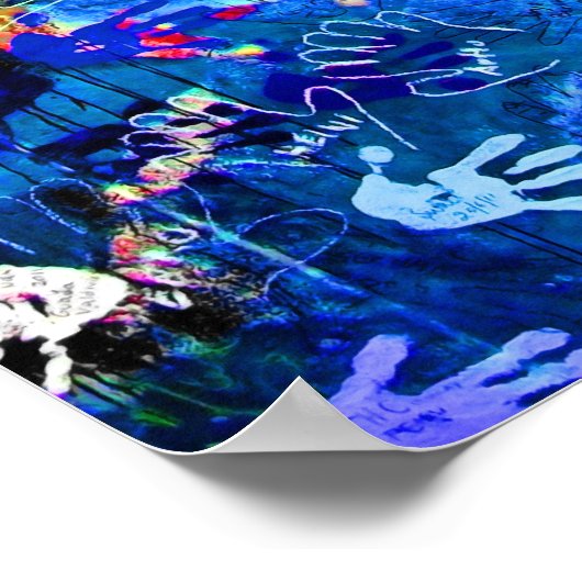 East Side Gallery, Berlin Wall, Hands (1) Poster (Hoek)