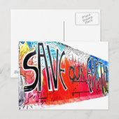 East Side Gallery, Berlin Wall, Save Our Earth (2) Briefkaart (Voorkant / Achterkant)