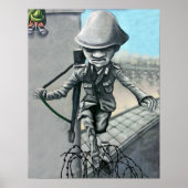 East Side Gallery, Berlin Wall, Sentry on Wall (ac Poster (Voorkant)