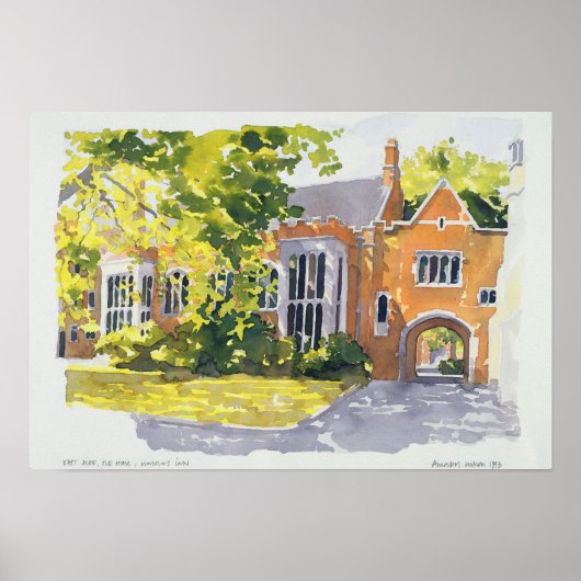 East Side Old Hall Lincoln's Inn 1983 Poster (Voorkant)