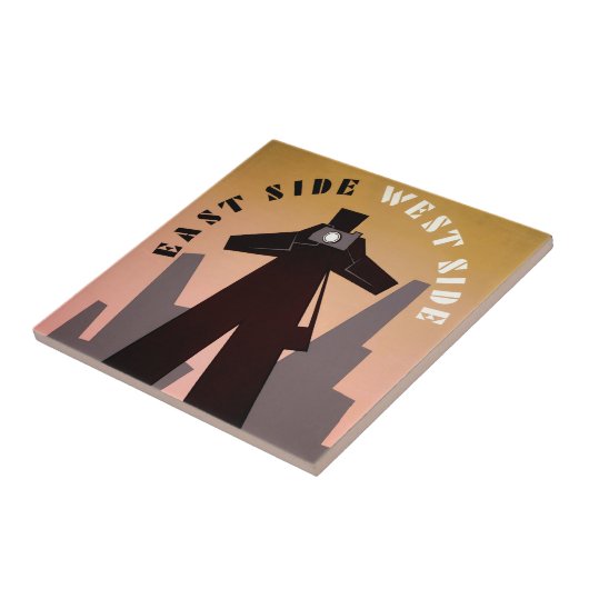 East Side ~ West Side Tegeltje (Zijkant)