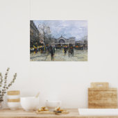 East Station van Eugène Galien-Laloue Poster (Keuken)