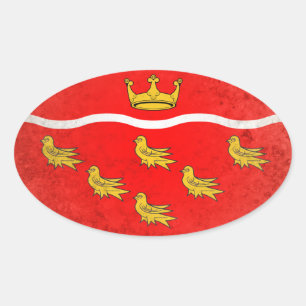 East Sussex Ovale Sticker