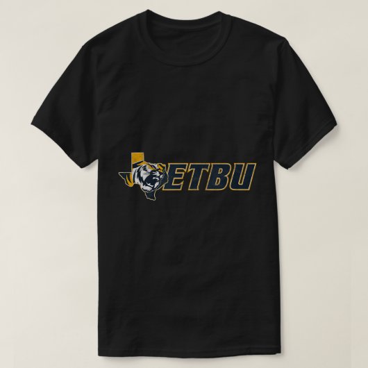 East Texas Baptist University Tigers Large T-Shirt (Design voorkant)