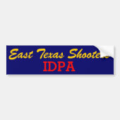 East Texas IDPA-bumpersticker Bumpersticker (Voorkant)