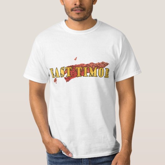 East Timor map T-Shirt (Voorkant)