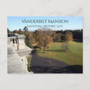 East Uitzicht van Roof Vanderbilt Mansion, Hyde Pa Briefkaart