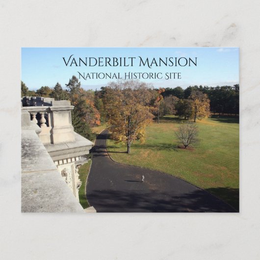 East Uitzicht van Roof Vanderbilt Mansion, Hyde Pa Briefkaart (Voorkant)