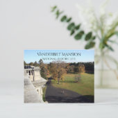 East Uitzicht van Roof Vanderbilt Mansion, Hyde Pa Briefkaart (Staand voorkant)