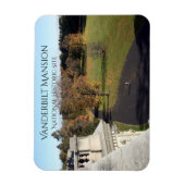 East Uitzicht van Roof Vanderbilt Mansion, Hyde Pa Magneet (Verticaal)