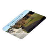 East Uitzicht van Roof Vanderbilt Mansion, Hyde Pa Magneet (Linkerzijde)