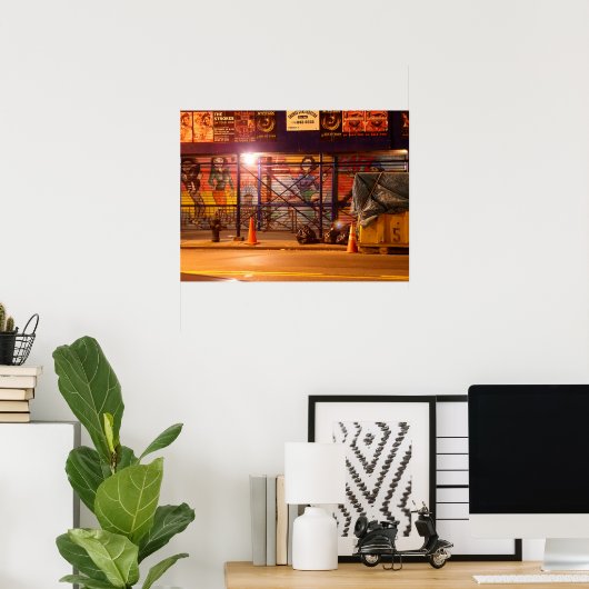 East Village Graffiti Poster (Thuiskantoor)