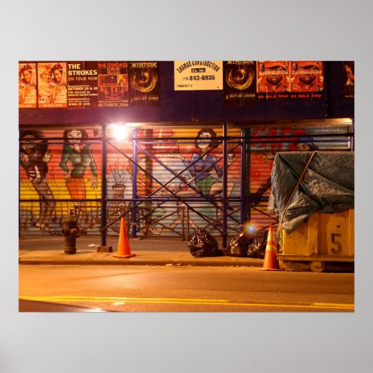 East Village Graffiti Poster (Voorkant)