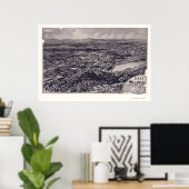 East Walpole, MA Panoramic Map - 1898 Poster (Thuiskantoor)