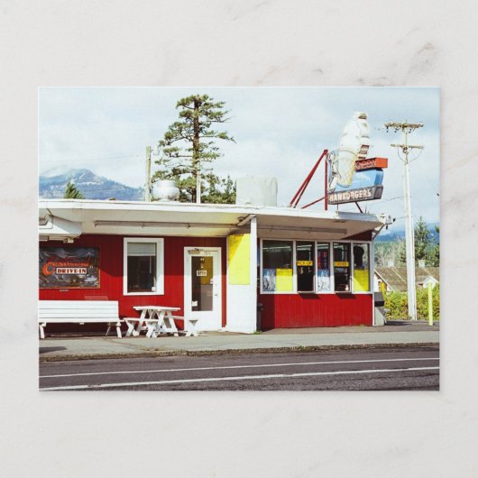 East Wind Drive-In, Cascade Locks, Oregon Briefkaa Briefkaart (Voorkant)