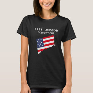 East Windsor Connecticut VS State America Travel T-shirt