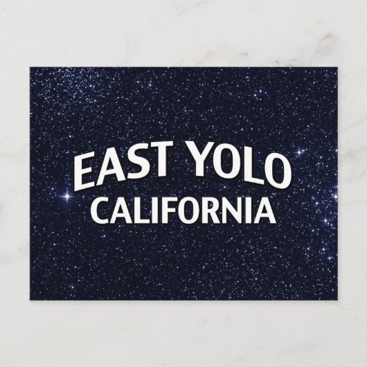 East Yolo California Briefkaart (Voorkant)