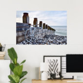 EASTBOURNE BEACH BICYCLE RIDE POSTER (Thuiskantoor)