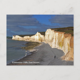 Eastbourne Cliffs in East Sussex England Feestdagenkaart
