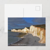 Eastbourne Cliffs in East Sussex England Feestdagenkaart (Voorkant / Achterkant)