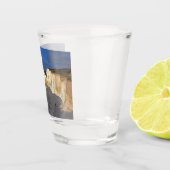 Eastbourne Cliffs in East Sussex England Keepomwil Shot Glas (Rechts)