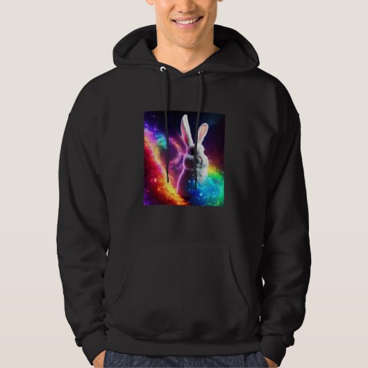 Easter 2023 Cosmic Adventure Bunny in Space  1 Hoodie (Voorkant)
