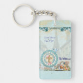 Easter Acrylic Rectangular double side Keychain  (Voorkant)