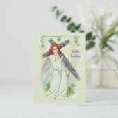Easter Angel Feestdagenkaart (Staand voorkant)